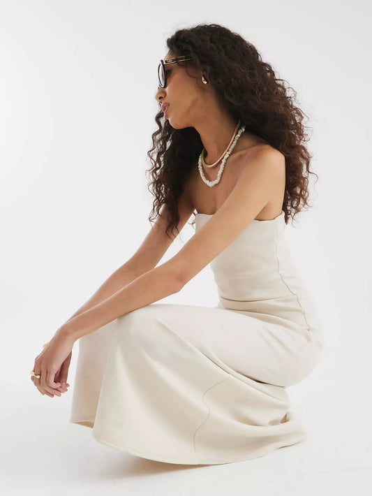 gordon-Bandeau Clean Dress - Beige